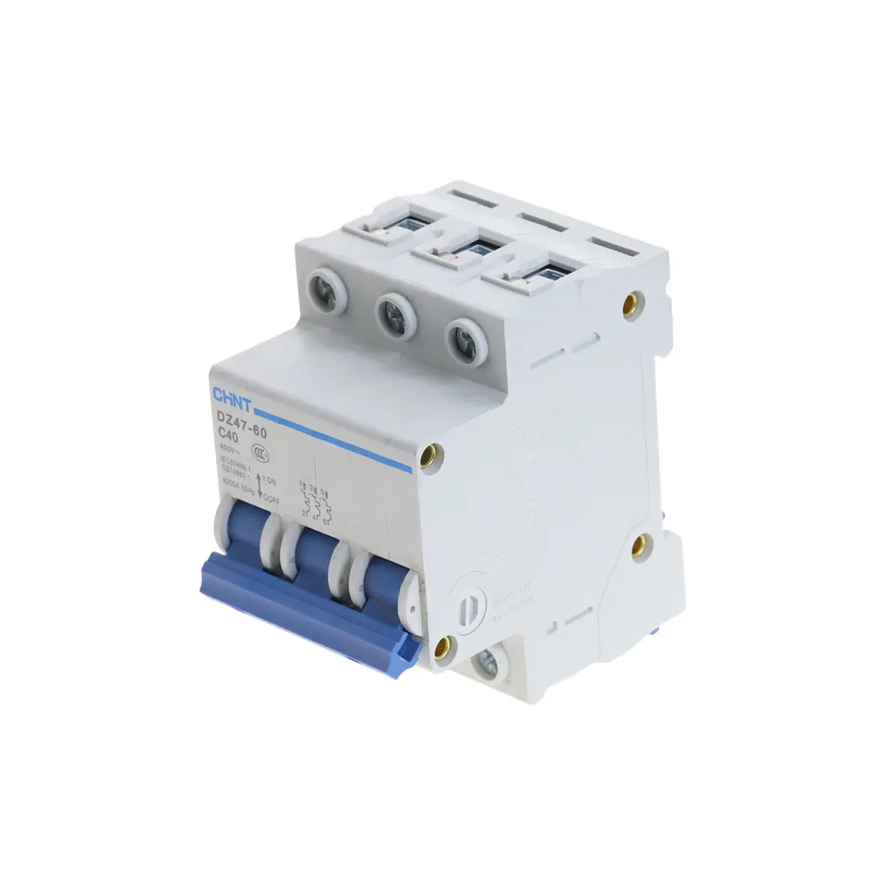 CHNT MCB мини бытовой автоматический выключатель C Тип DZ47-60 3 полюса 10Amp 400V |