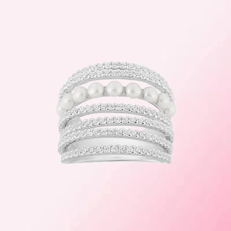 

1:1 Making 925 Sterling Silver Customized Multi-layer Design Style Exquisite All-match Ring