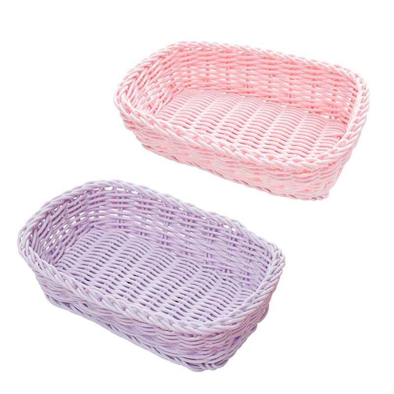 

Ice Cream Color Storage Basket Desktop Debris Basket Girl Heart Pink Control Photo Props Bathroom Decoration Storage Basket
