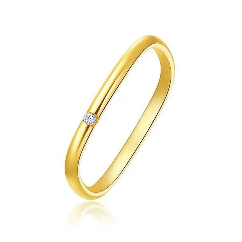 

Simple Creative Exquisite White Zircon Couple Women Engagement Wedding Valentines Day Gift Ring Jewelry Wholesale