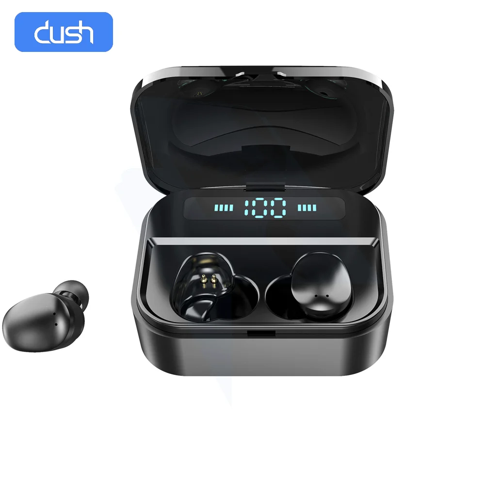 DUSH Tws наушники Беспроводные Bluetooth 5 0 Мини с зарядным боксом Спортивная гарнитура