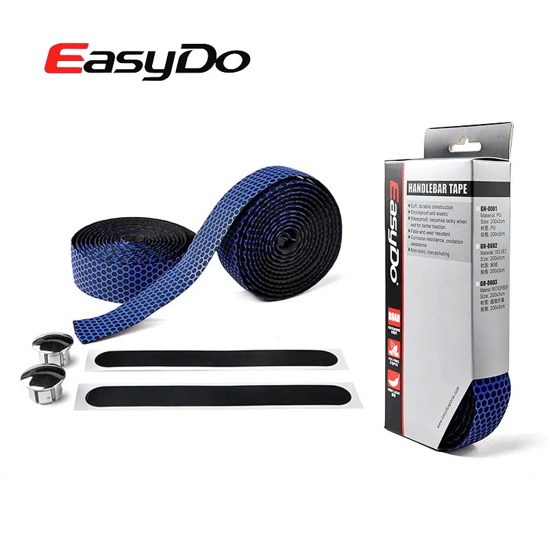 

New EasyDo Breathable Road Bike Handlebar Tape Anti-Slip Three-Dimensional Honeycomb Silicone Belt Ultralight Bicycle Bar Tape