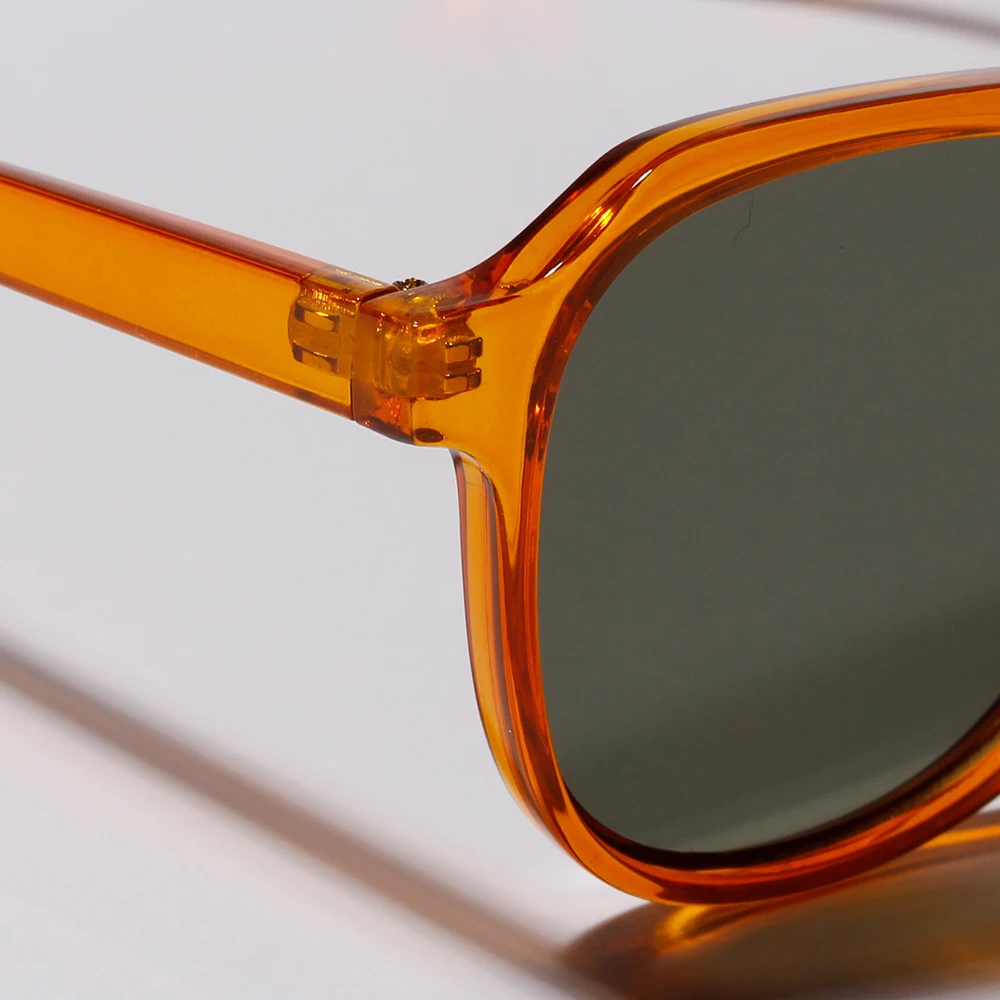 Peekaboo men transparent sunglasses square male uv400 summer accessories retro sun glasses for women brown orange