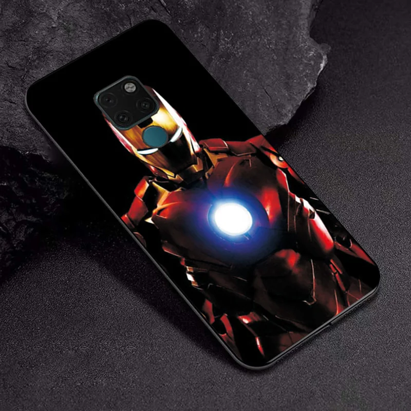 TPUBLK634 Для huawei mate 10 Lite mate 20 Pro чехол-накладка Marvel Мстители Капитан Америка Железный человек черный ТПУ для huawei Nova 2 3 2i 3i 3e - Цвет: TPUBLK634