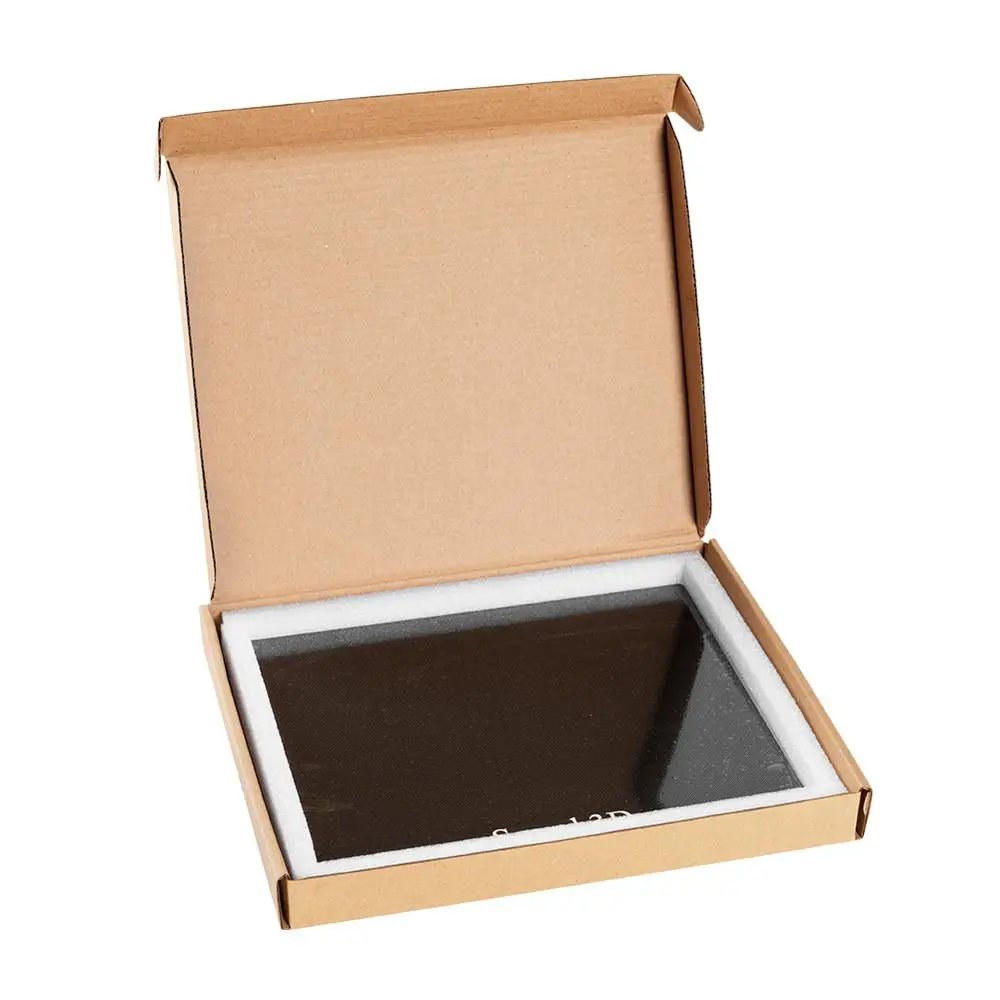 sovol platform heated bed build surface tempered glass plate 300x255x3mm with special chemical coating for sv01 sv02 3d printer free global shipping