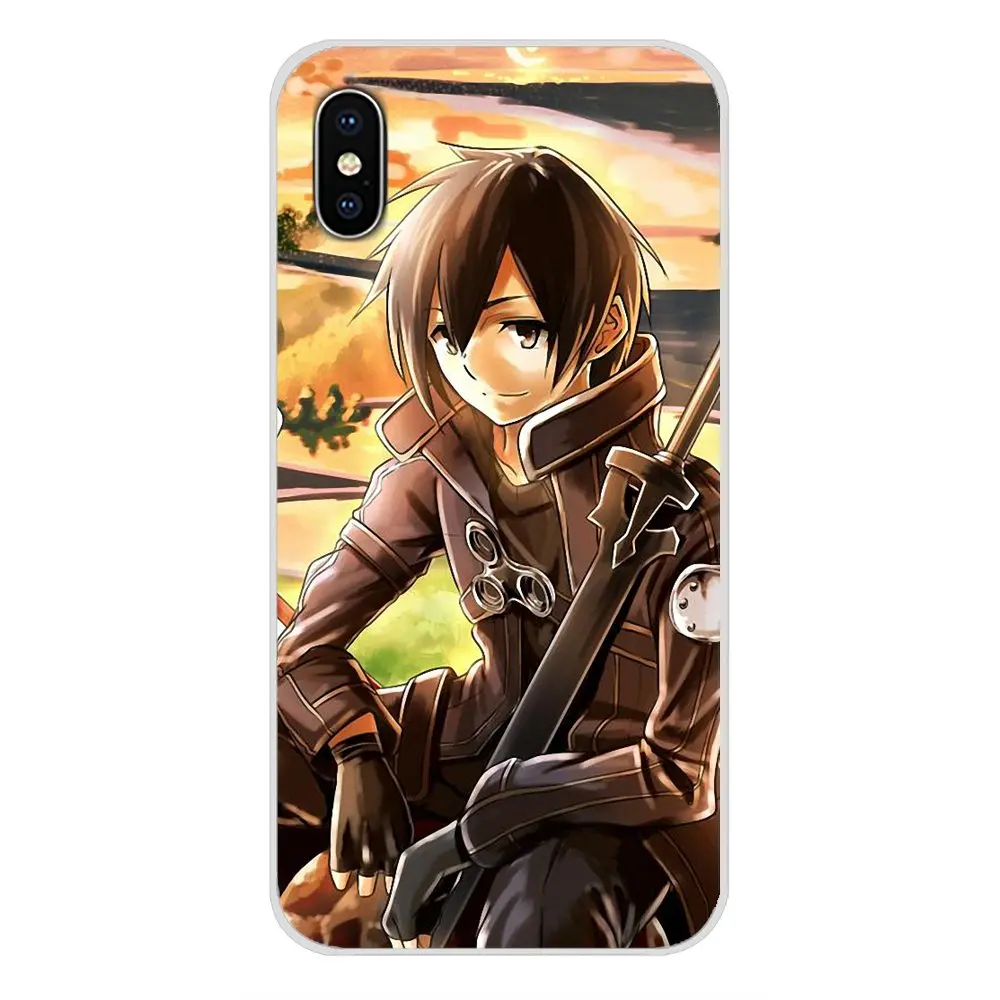 For Samsung Galaxy S3 S4 S5 Mini S6 S7 Edge S8 S9 S10 Lite Plus Note 4 5 8 9 Fashion Case Sword Art Online game girl Asuna Krito | Мобильные