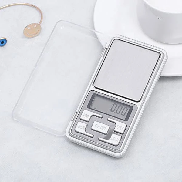 

Digital Scale,Pocket Scale, LED Backlight Display,300G-0.01G for Kitchen,Jewellery,Drug,Tea,Yeast,Coffee,Herb(Silver)