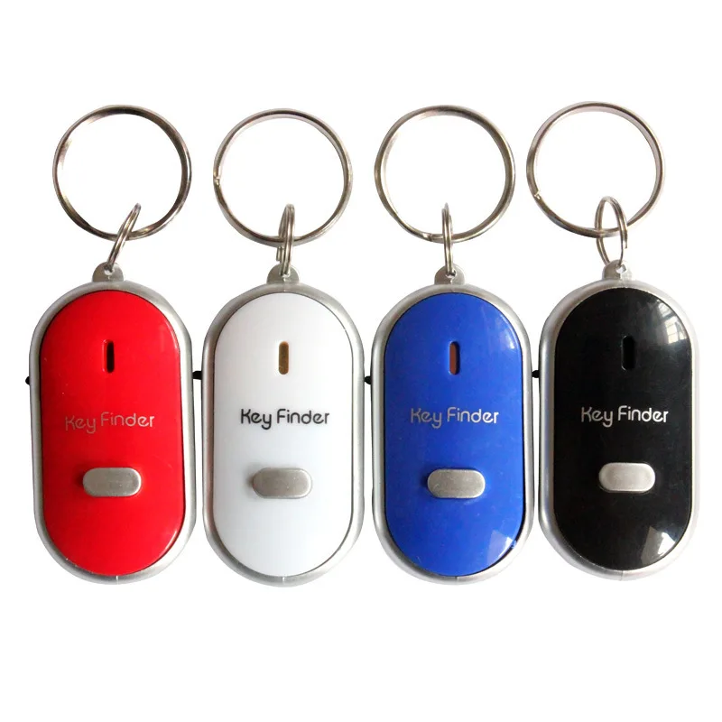 

SALE LED Lamp Key Finder Locator Find Lost Keys Chain Whistle Sound Control Keychain Finder Moto Car Accessories Dropshipping
