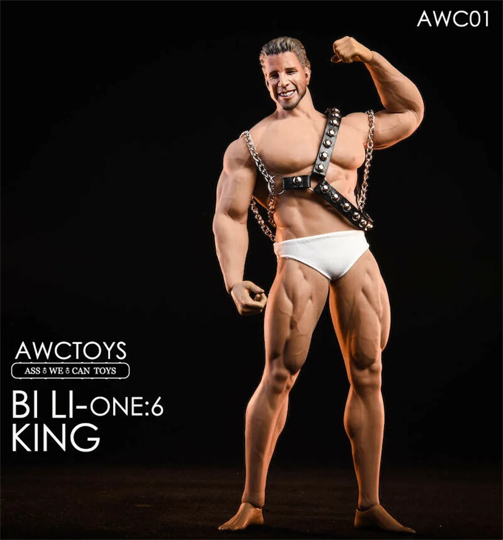 Коллекция 1/6 года AWCTOYS AWC01 Bi Li King Head Sculpt и комплект одежды подходит для M35 Muscler кукла