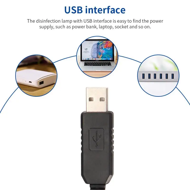 УФ лампа Onever USB для дезинфекции ультрафиолетовый стерилизатор бактериальная Kill