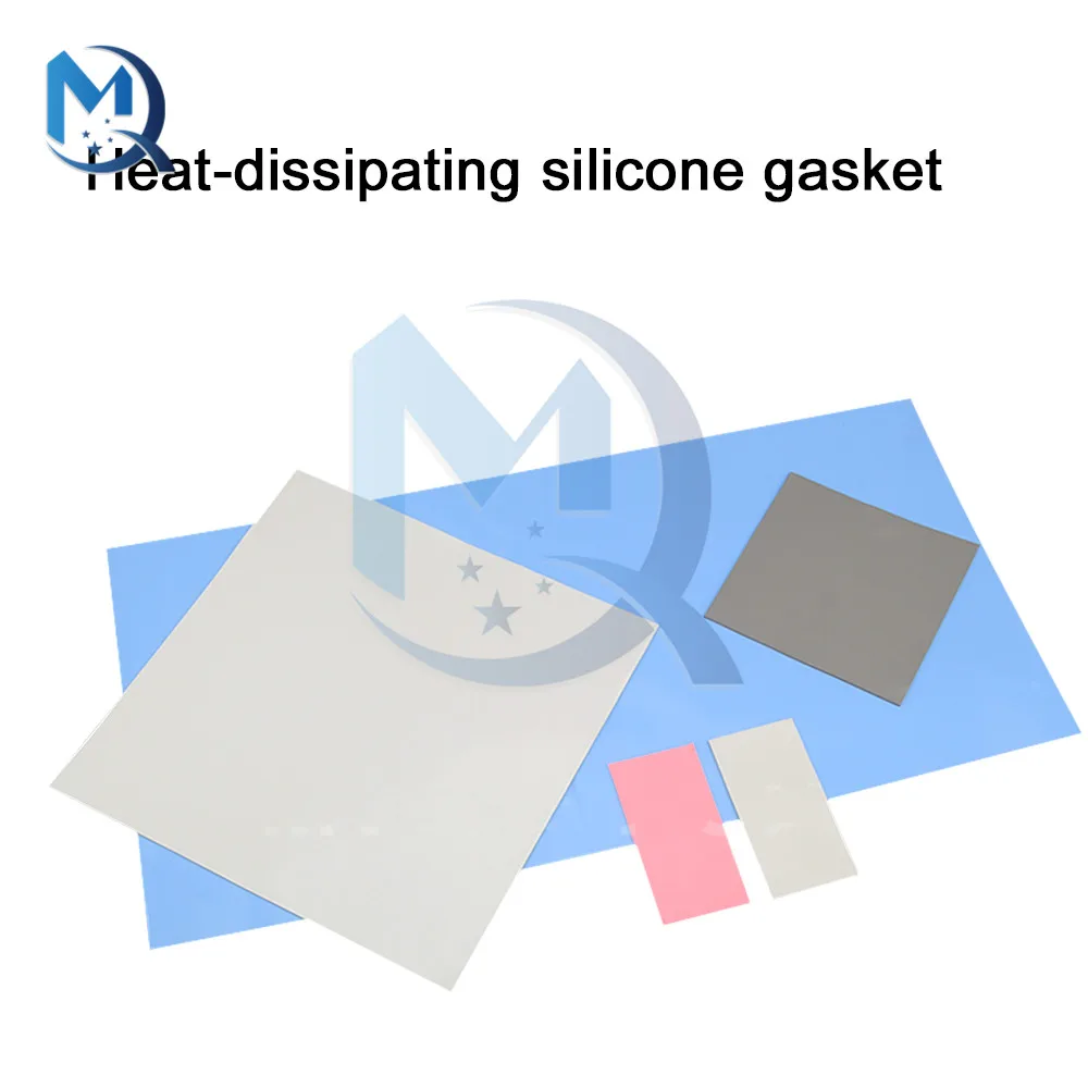 

100*100mm Cut Silicone Gasket Heat Dissipation Thermal Conductivity 1.2W Heatsink Cooling Conductive Gray Silicone Gasket