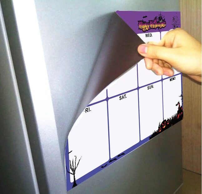 

Dry-erase Magnetic Weekly Planner White Board for Fridge Christmas Magnet Writing Board Halloween Decor Organized Schedule Sheet