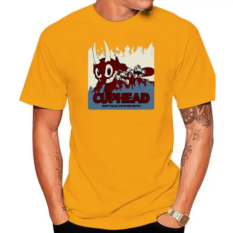

Cuphead Devil Flames Mens Graphic T Shirt discout hot new tshirt
