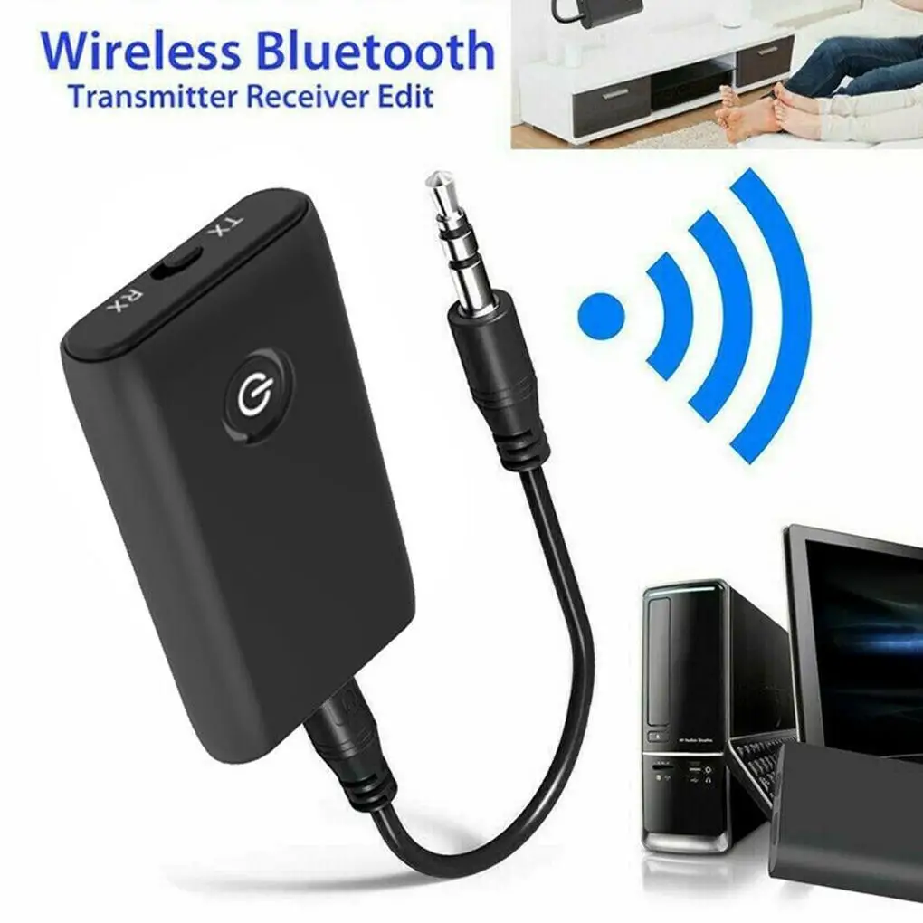 2 в 1 Bluetooth 5 0 передатчик приемник ТВ ПК автомобильный динамик 3 мм AUX Hifi музыкальный