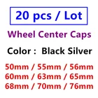 20 шт., колпачки на ступицы колеса, 50 мм, 55 мм, 56 мм, 60 мм, 63 мм, 65 мм, 68 мм, 70 мм, 76 мм