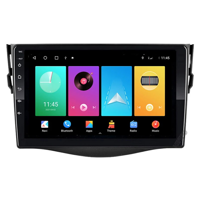 Автомобильный Dvd плеер на Android 10 для Toyota RAV4 Rav 4 2007 2008 2009 2010 2011 2 din 1024*600 gps навигация