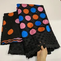 black african french mesh chiffon headtie scarf material high quality cotton dry swiss voile lace sew fabric in switzerland 52y