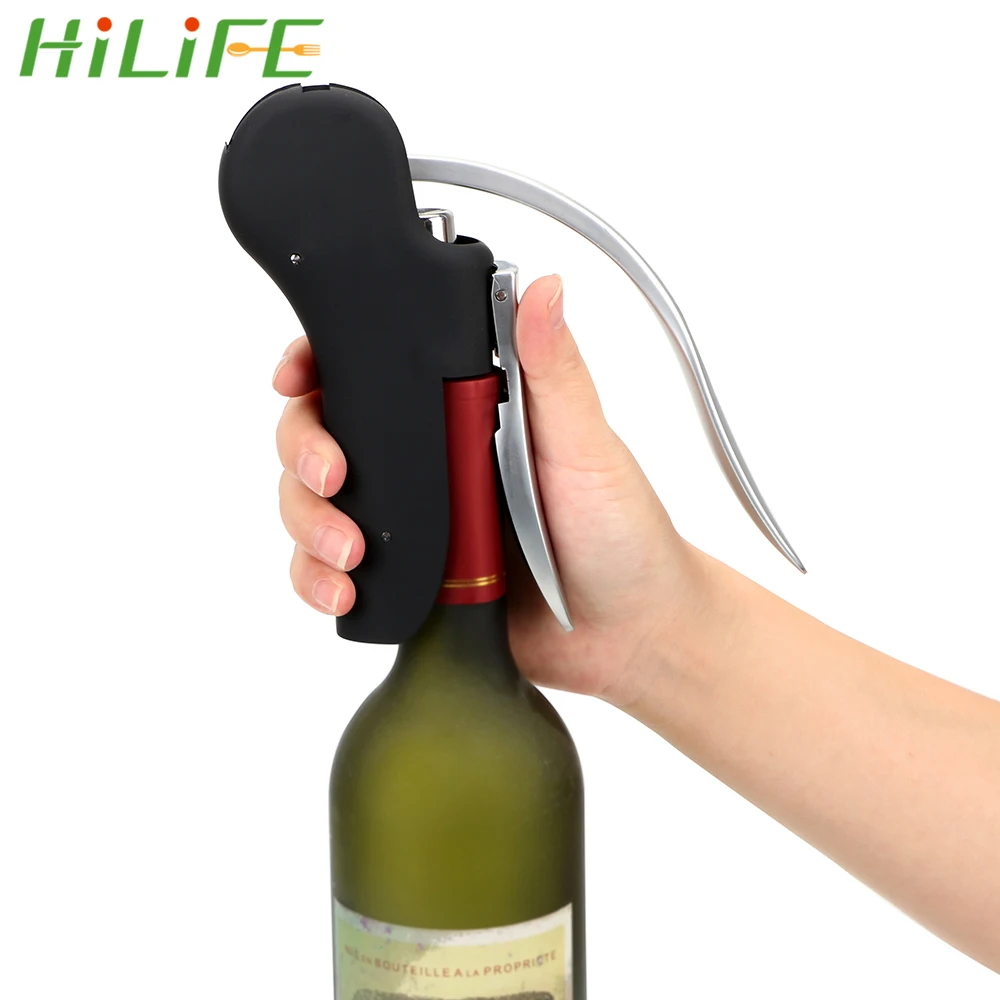 

Набор для поднятия пробкового сверла HILIFE, удобный набор инструментов для вина, открывалки для бутылок, нож для фольги, штопор, кухонные аксе...