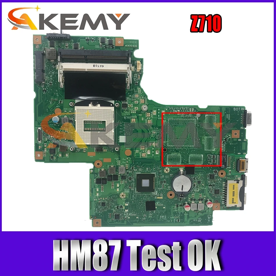 Материнская плата Akemy для ноутбука материнская Rev 2 1 Lenovo Z710 HM87 встроенная