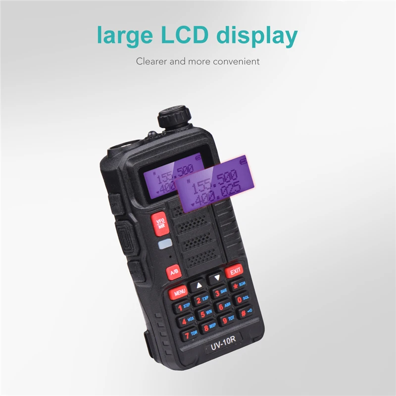 2 шт Baofeng UV 10R Профессиональный иди и болтай Walkie Talkie S Высокое Мощность 10 Вт Dual Band