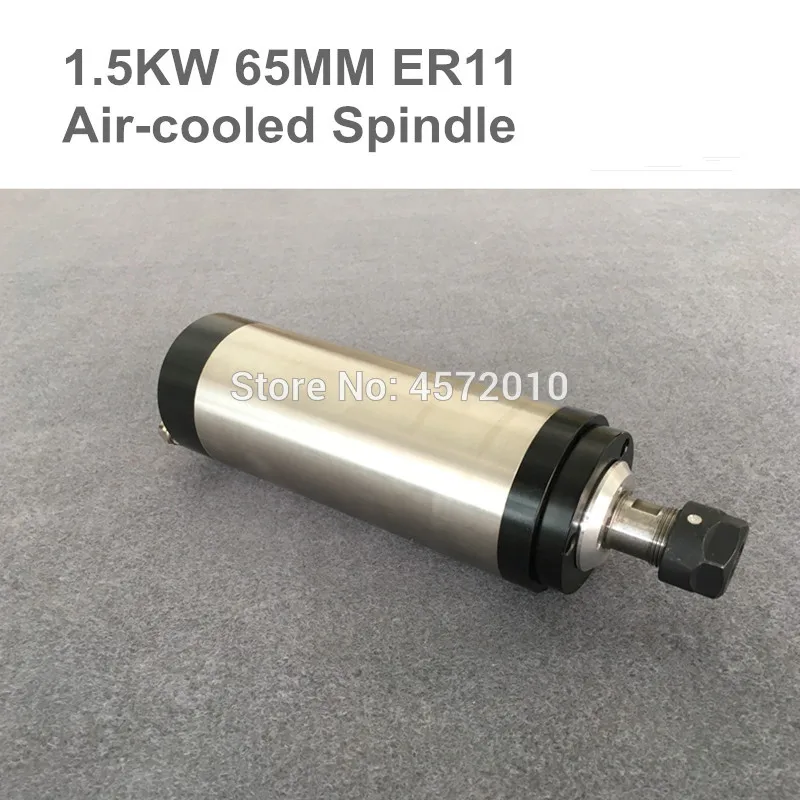 

1.5KW 65 80MM ER11 16 cnc Spindle 24000rpm Machine Spindle Motor Air Colling Engraving Milling 220v AC Spindle 4 Bearing.