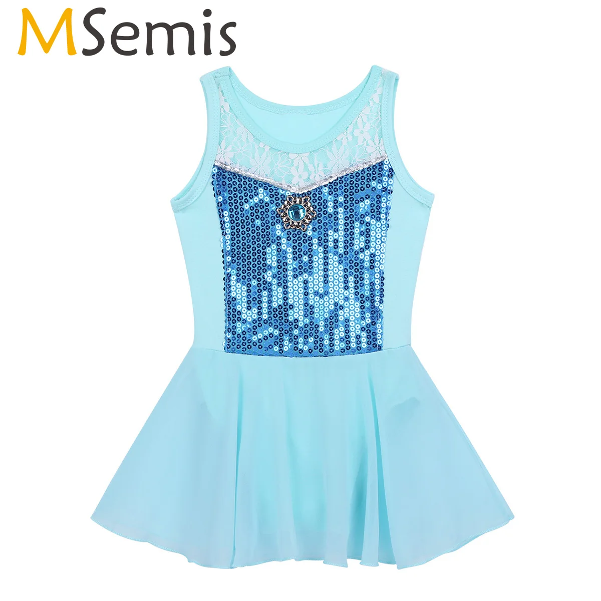 Kids Girls Princess Lace Ballet Dress Tutu Dancewear Ballerina Gymnastics Leotard Fancy Costume Figure Ice Skating | Тематическая