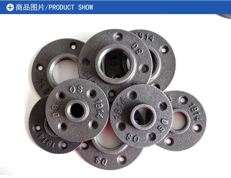 Металлическая оцинкованная Фланцевая пластина 4 скраба/6 скрабов/1 дюймовая