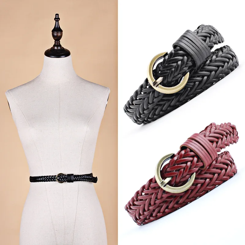 Хит продаж новый женский ремень стиль яркие цвета пеньковая веревка