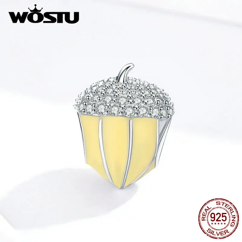 Подвеска из серебра 925 пробы с желтой эмалью для браслета | Украшения и аксессуары