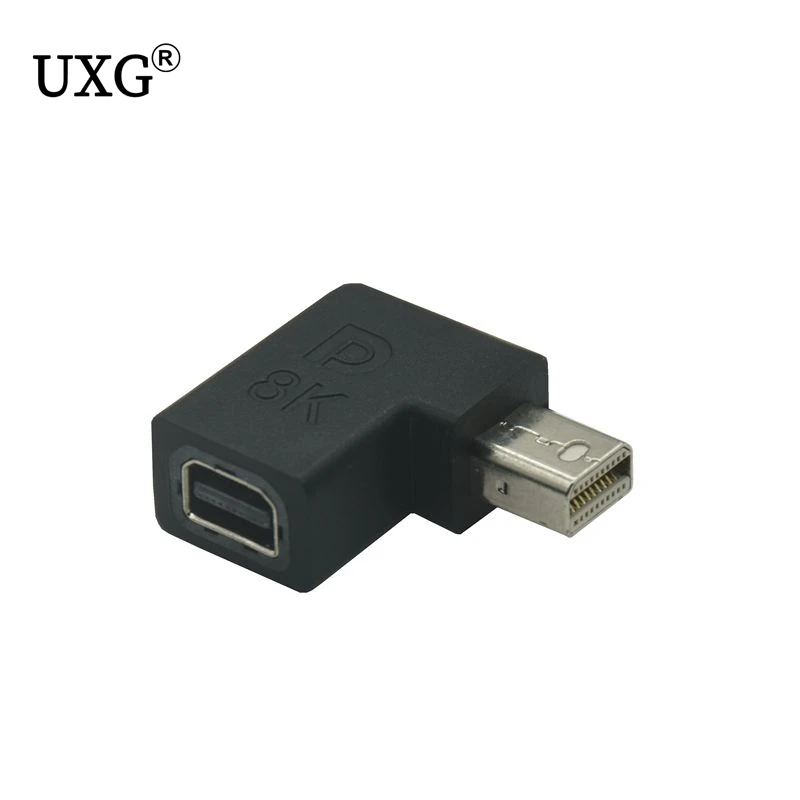 Угол 90 градусов Displayport 1 4 в Thunderbolt Mini DP к мини DisplayPort 2K 4K/120Hz 8K &amp 60Hz разъем