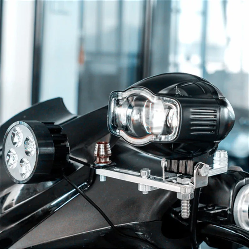 

Universal Motorcycle Headlight Bracket Spotlight Light Oil Pump Holder Base Watch Extension Bracket Adapter