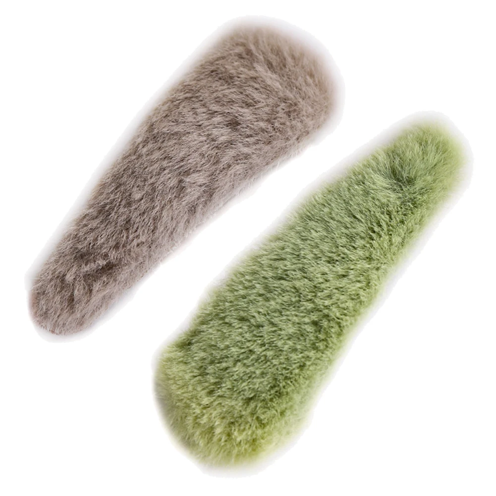 2019 аксессуары для волос женские зимние искусственный мех капля воды шпилька