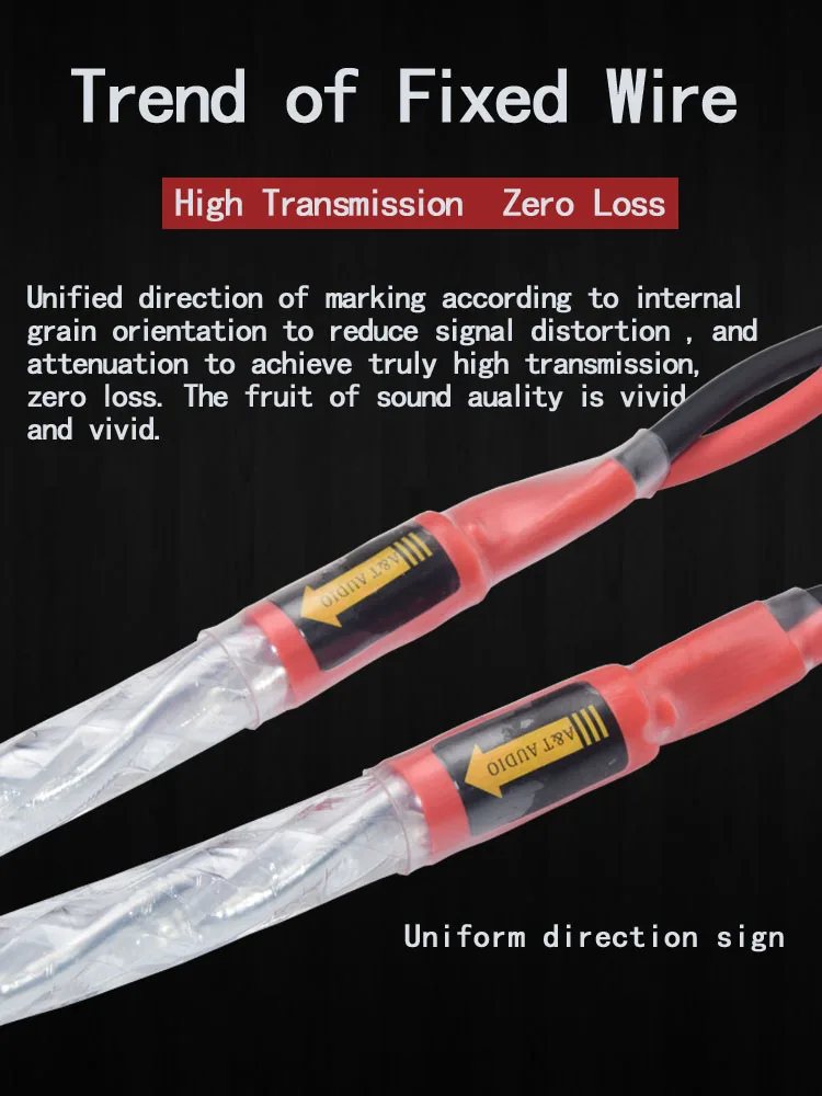 Одна пара кабель динамика ATAUDIO HIFI с посеребренным покрытием Hi end 6N OCC провод для Fi