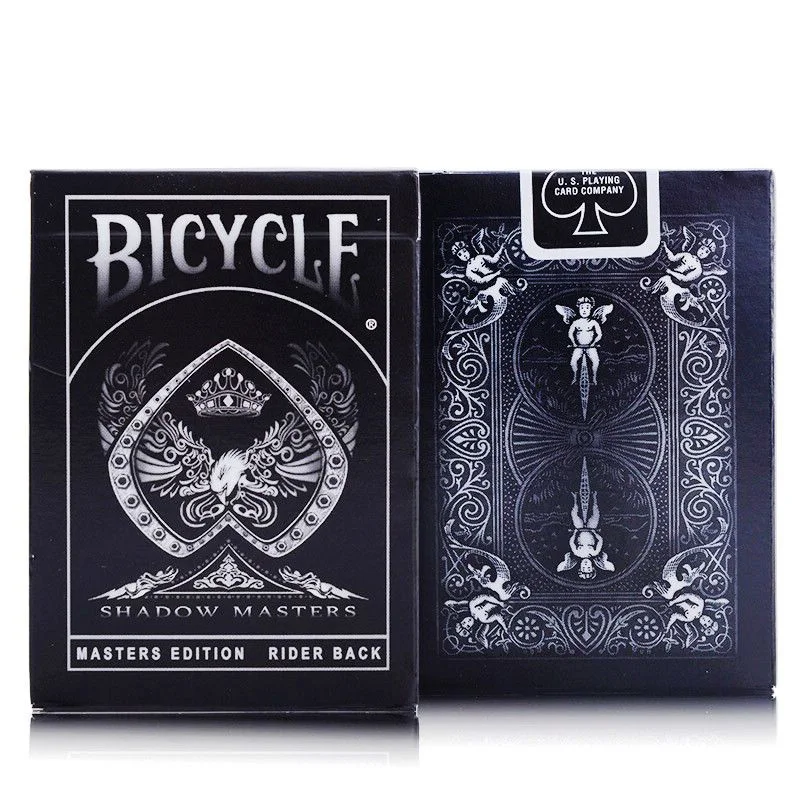 New 1 deck Bicycle Cards Shadow Masters Ellusionis Playing Regular Deck Rider Back Magic Trick Props | Спорт и развлечения