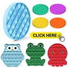 Игрушка-фиджет Pop, пузырьки, сенсорный стресс, ананас, динозавр, единорог, Радужный выскакиватель, взрослый, ребенок, снятие тревоги, аутизм