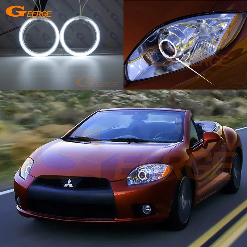 Для Mitsubishi eclipse 2009 2010 2011 ксеноновая фара отличная ультра яркая CCFL ангельские