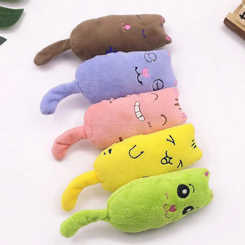 Игрушка для кошек кошачья мята интерактивный плюшевый жевательная игрушка котят