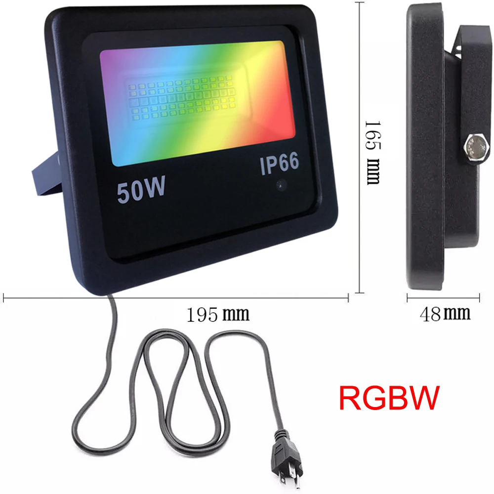 20 Вт 30 50 RGBCCT Регулируемый прожектор RGB + CCT умный Bluetooth уличный прожсветильник Тор