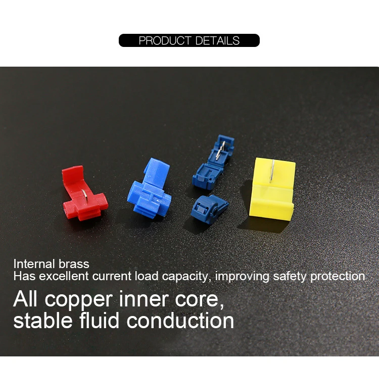 65 шт. соединитель для клемм синий быстрое соединение зажим проводов обжимной