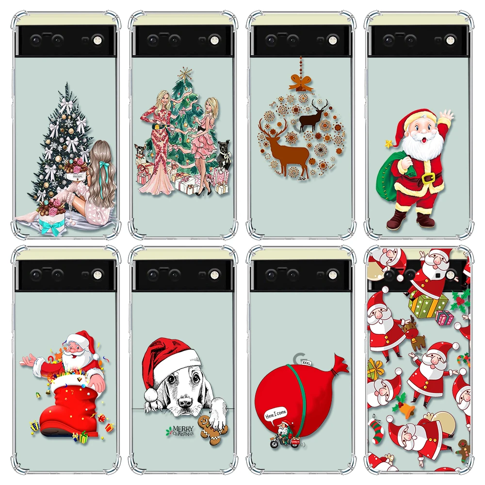 

Merry Christmas Gift Case for Google Pixel 6 Pro Soft TPU Silicone Cases for Google Pixel 6 / 6 Pro Cover for Google Pixel6 6pro
