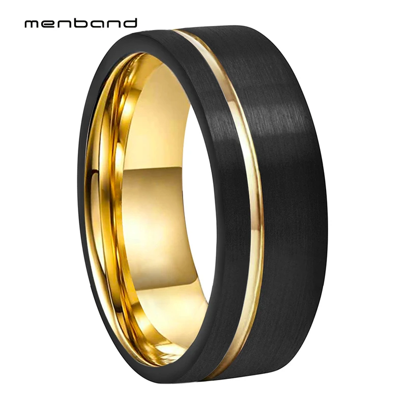 Кольцо из вольфрама для мужчин и женщин свадебное удобное ювелирное изделие