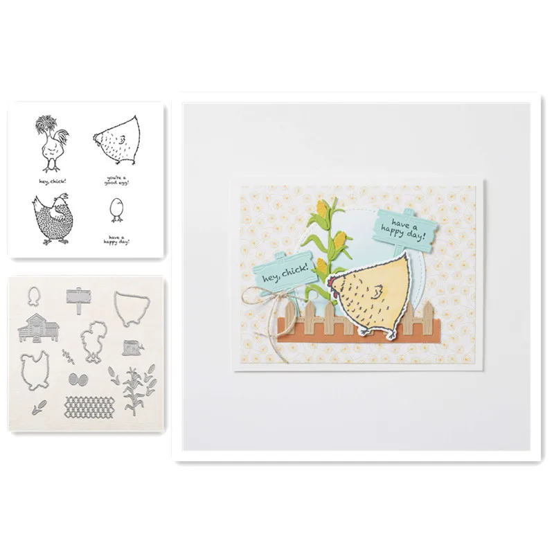

CHICK Metal Cutting Dies and Stamps for DIY Scrapbooking Photo Album Decorative Embossing DIY Paper Cards Cut Die 2021