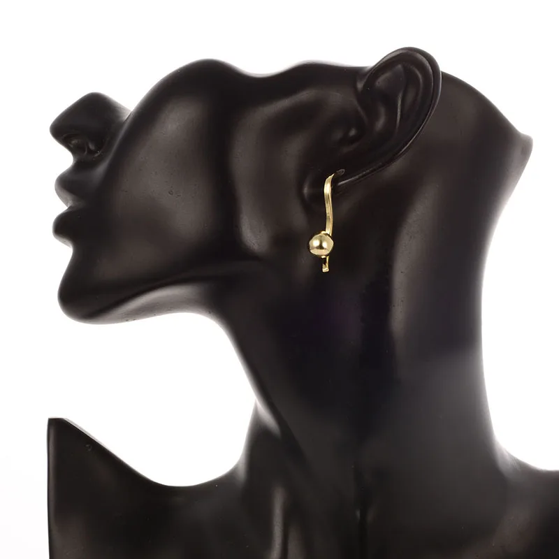 

Dorado Punk Drop Earrings For Female New Metal Small Ball Simple Stunning Modern Jewelry Brincos High Quality Best Gifts