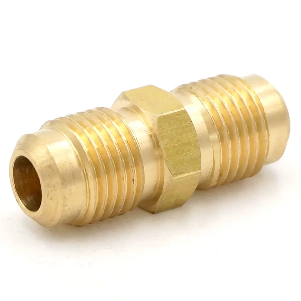 SAE Thread 1/2"-20 UNF Fit Tube OD 5/16" Straight Brass 45 Degree Pipe Fitting Adapter | Обустройство дома