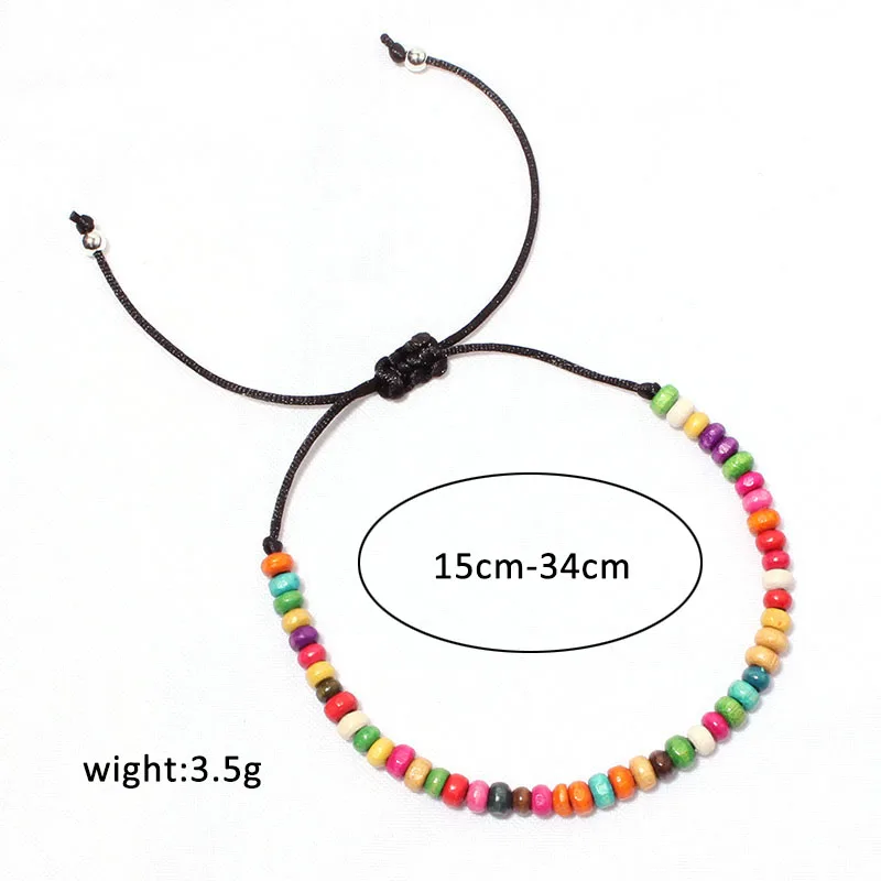 Модный плетеный браслет ювелирные изделия ручной работы многоцветный бусины из