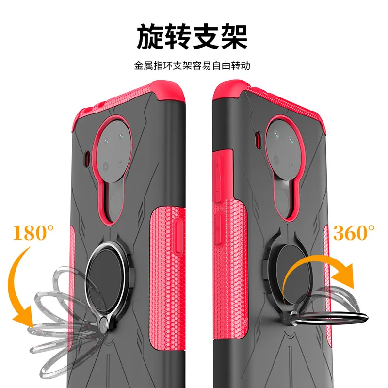 Armor PC Cover For Nokia 3.4 Case For Nokia 3.4 Cover Shockproof Soft Silicone TPU Protective Phone Bumper For Nokia 3.4 5.4 2.4