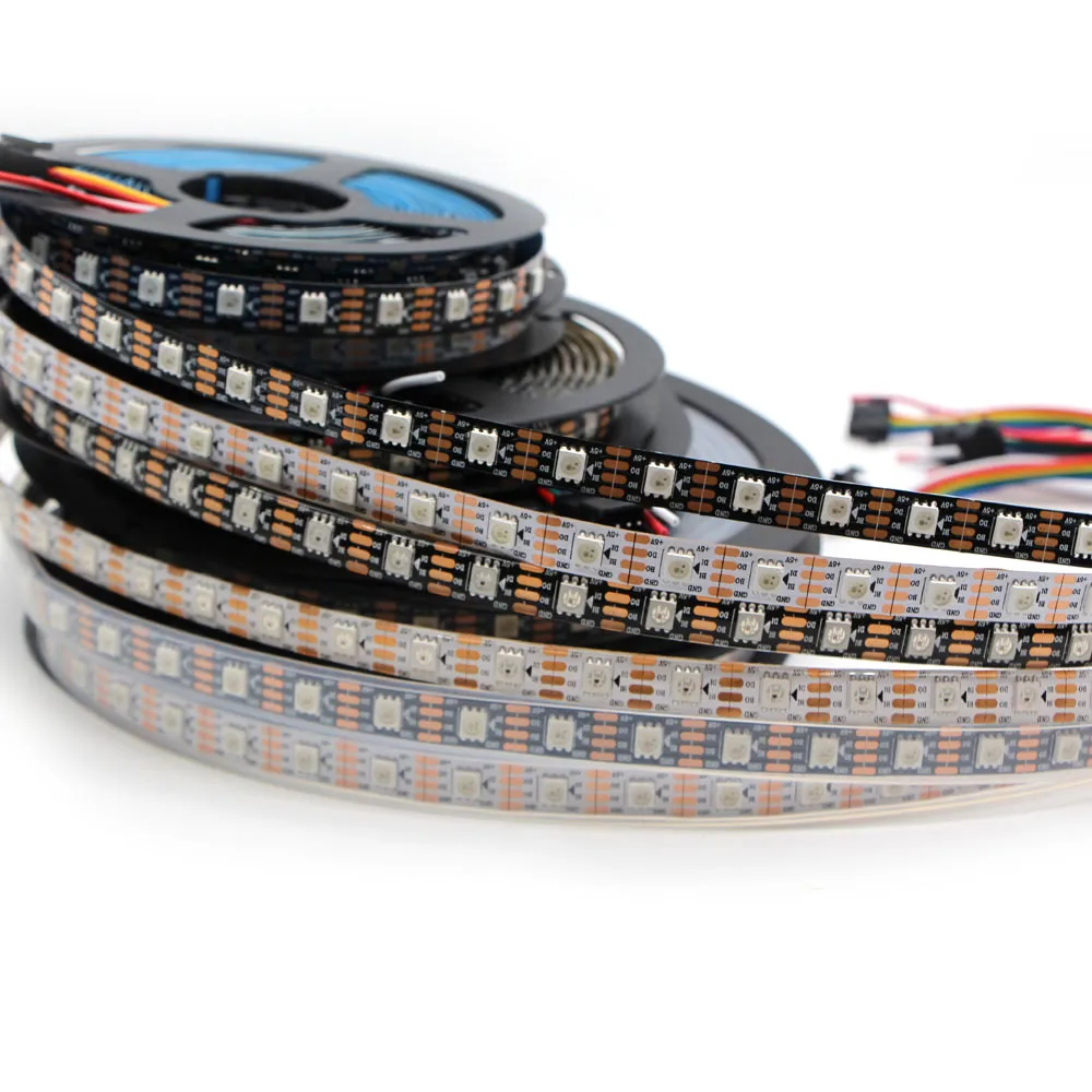 Лента светодиодная WS2812B SK6812 RGBW WS2811 WS2813 WS2815 30/60 светодиодов/м RGB индивидуально