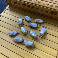 natural freshwater pearl pendant white irregular shape pendant trend exquisite jewelry decoration handmade material wholesale