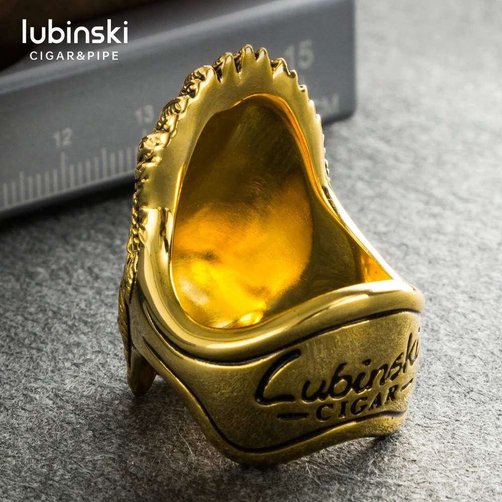 Фото LUBINSKI новый продукт медный Золотой держатель для сигар подставка кольцо подарка LUBINSKI новый продукт медный Золотой держатель для сигар подставка кольцо подарка