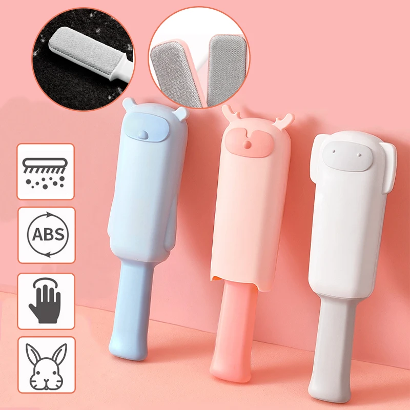 

Portable Pet Hair Remover Brush Dog Grooming Double-Sided Cute Shedding For Dogs Comb Home Sofa Clothes Fuzz Cleaning Supplies